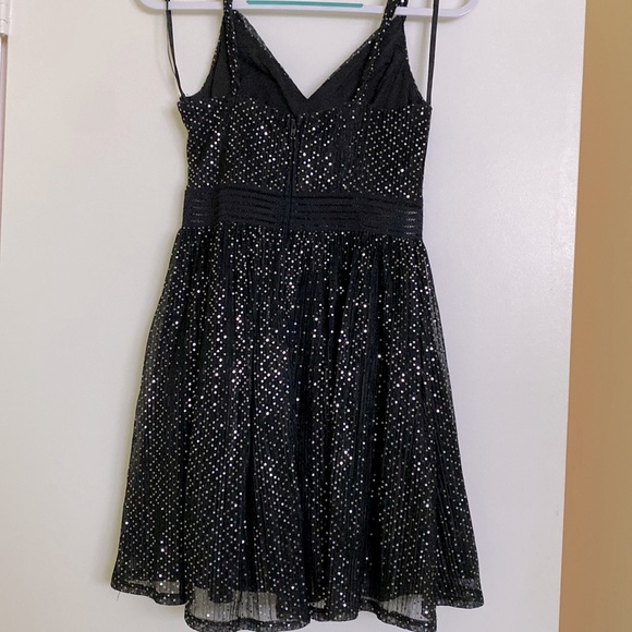 Black Sequin & Sparkle party Dress - Picture 3 of 4